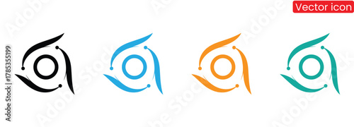 Dynamic connections icon in four vibrant color variations,Chain, link icon vector. Link icon, internet url symbol connect button