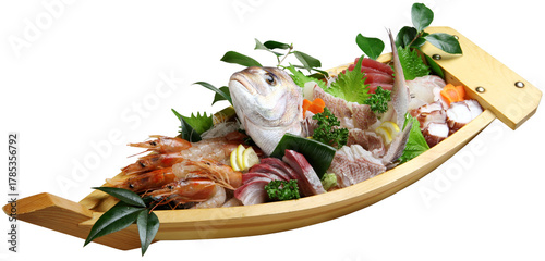 海鮮の舟盛り