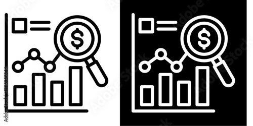Forecasting  Icon Set White Style Collection