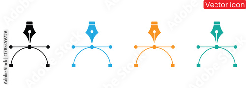 Tableau sur toile Pen tool icon vector illustration