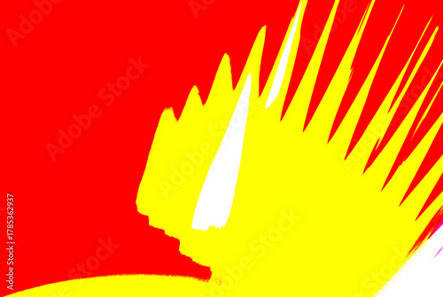 Light effects on the mirror surface, geometric flames, abstract wallpaper