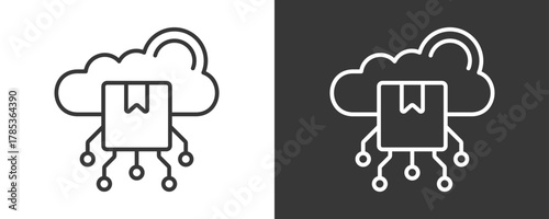 Digital Product Icon Set Vector Collection Isolated In Black And White