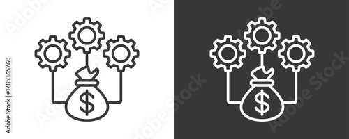 Cost Icon Set Vector Collection Isolated In Black And White
