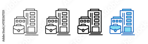 Company outline style icon