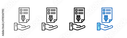 Business Proposal outline style icon