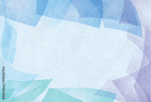 青　フレーム　幾何学　模様　背景