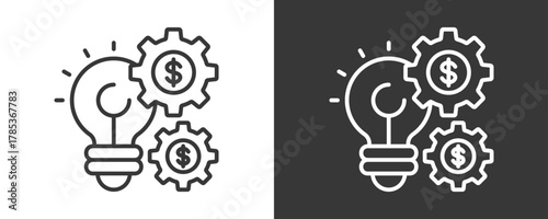 Innovation Icon Set Vector Collection Isolated In Black And White