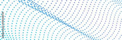 Dot halftone blue gradient background. Dotted pattern modern technology for web site, presentation, print vector 10 eps