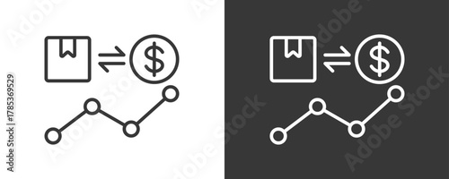 Trading Icon Set Vector Collection Isolated In Black And White