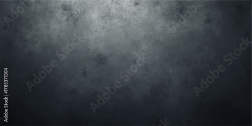 Dark, old grunge metal wall texture with a blank black pattern surface
