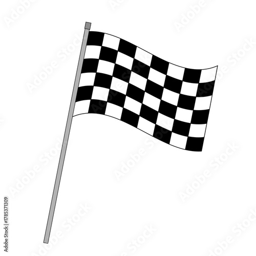 チェッカーフラッグのイラスト