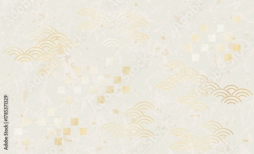 Fotografía 美しい日本の和柄背景イラスト