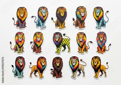 Majestic Lion Artwork Highlighting Unique Features and Designs