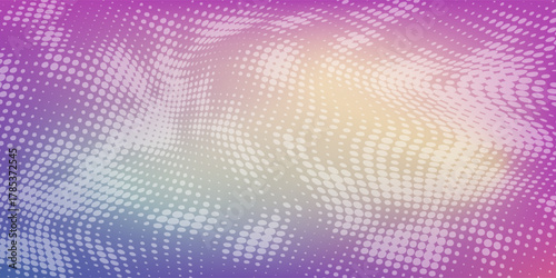 Dotted gradient vector pattern illustration, white and black halftone polka background graphic, horizontal seamless circle dotted lines,