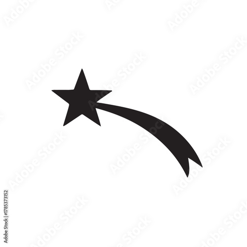 a shooting star streaks across the night sky leaving a trail behind