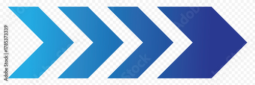 Abstract blue road moving dynamic symbols. Road lines arrow zigzag chevron speeds flat style. pointer, speed direction, road caution, military, navigation sign isolated on white background. EPS 10.