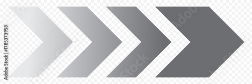 Acceleration arrow icon, turn sign, speed - stock vector. Pointer, speed direction, road caution, military, navigation Black of a sign Dynamic moving arrow. EPS 10.