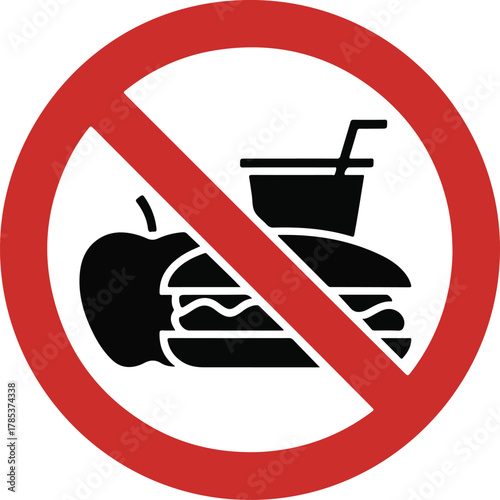No food sign