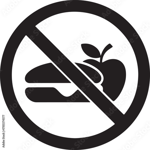 No food sign