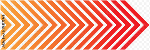Abstract orange red thin gradient arrows vector icon representing direction progress speed movement navigation technology fast modern design chevron layout digital interface transition isolated. EPS10