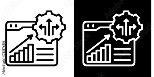 Decision Making  Icon Set White Style Collection
