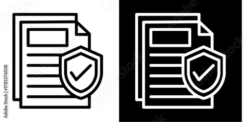 Data Governance  Icon Set White Style Collection
