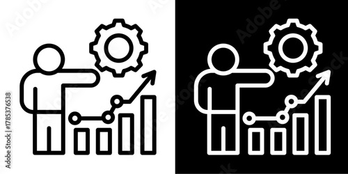 Data Scientist  Icon Set White Style Collection
