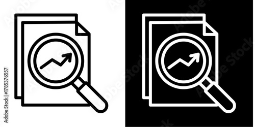 Analysis  Icon Set White Style Collection
