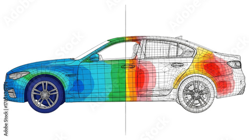 Automotive Engineering Analyzing Vehicle Aerodynamics and Structural Integrity