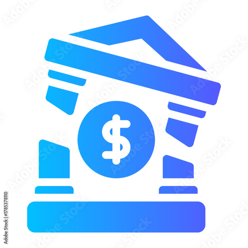 bank gradient icon