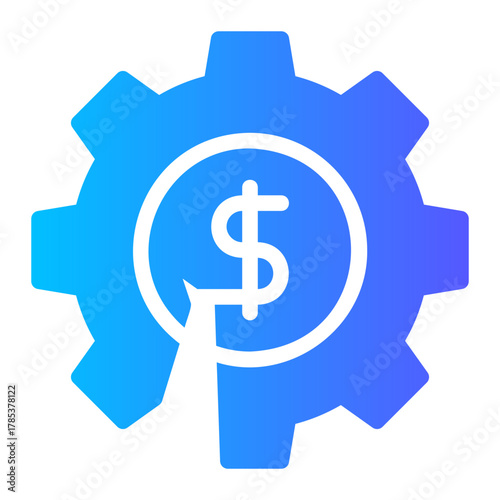 crisis management gradient icon
