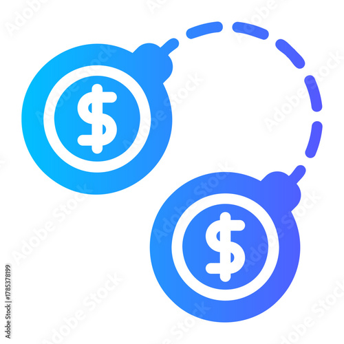 handcuffs gradient icon