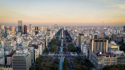 Keuken achterwand Buenos Aires Luchtfoto Avenida 9 de Julio  © Marcio Eneas