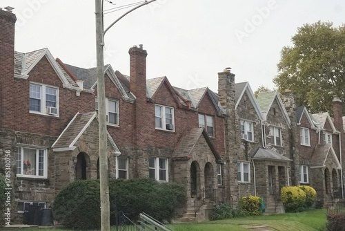 Urban Brick and Stone Row Homes