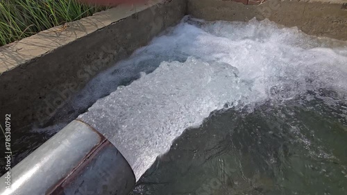 Rural Tube Well Supplying Fresh Water for Crop Irrigation in Farmland