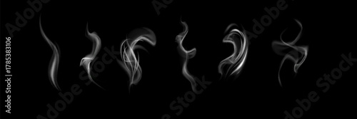Chimney smoke, fog wave or cloud pattern with overlay effect. Cloud art or smoky air illustration