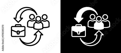 Workflow whiteblack icon