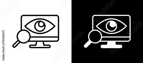 Vision whiteblack icon