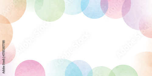 カラフル　フレーム　和柄　模様　背景