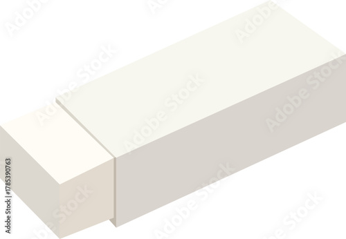 Clean white eraser art supplies, perfect for school, office, or creative projects, offering a fresh start for any task.