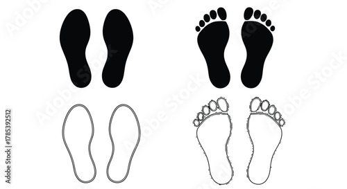 Footprint analysis diagram foot health and anatomy educational chart