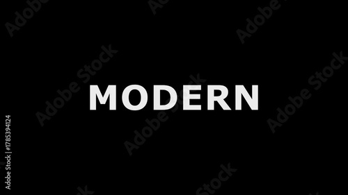 Modern Text Animation Icon.Modern text animation icon with dynamic motion and soft transitions with black background.