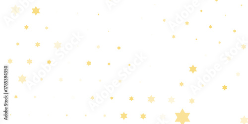 Gold falling down confetti background. Repeated golden dotted glitter pattern. Yellow, orange and golden dots wallpaper. Celebration Christmas, New Year or birthday party repeating backdrop. Vector