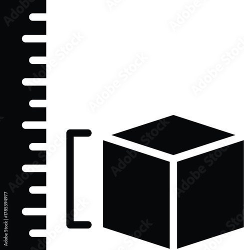 measure web icon in solid style