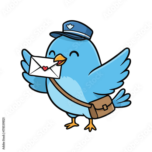 Blue Delivery Bird