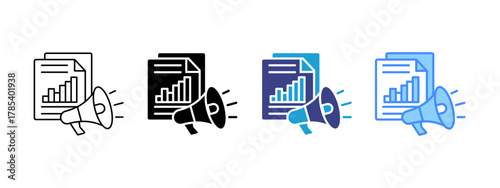 Disseminate icon set multiple style collection