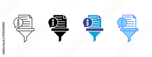 Extraction icon set multiple style collection