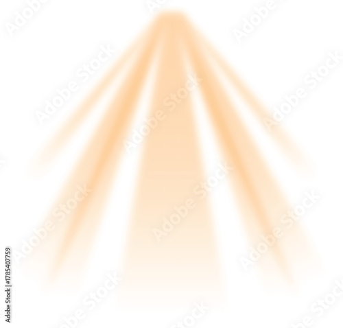 Sunlight shines orange in vertical layout