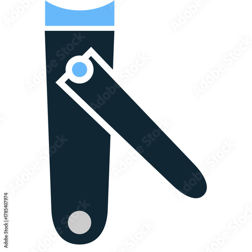 Nail Cutter Icon Vector Simple vector icon of a nail cutter or clipper. Essential for manicure, pedicure, hygiene, and personal care concepts.