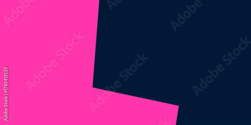 Sharp Angular Pink Block Illustration Vector Background, Abstract background with a sharp, angular geometric line in fuchsia and navy, Event flyer, technology banner, modern brochure cover. 
